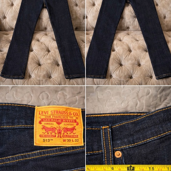 👖✨ Vintage Levi’s 513 Women’s Jeans | New Old Stock | Dark Indigo | W30 L32 - Picture 15 of 15